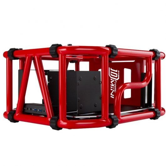 InWin D-Frame Mini gehärtetes Glas USB 3.0 rot