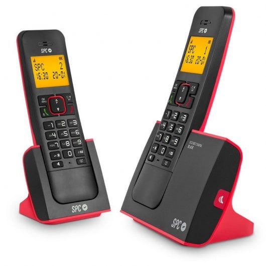 SPC Blade Duo Teléfonos Inalámbricos Rojo/Negro