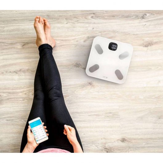 SPC Kit Atenea Fit Báscula WiFi + SPC Sirius 1050 Bombilla LED 10W E27