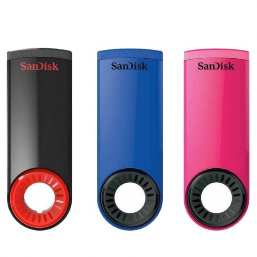 Sandisk Cruzer Dial Pack 3 Memorias 16GB USB 2.0 Negro/Azul/Rosa