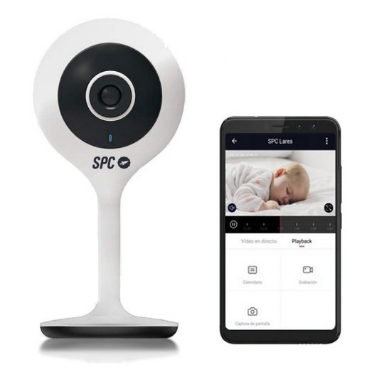SPC Video Watching Kit Interior Teia Câmara de Videovigilância 360º + SPC Lares Câmara Interior 115º
