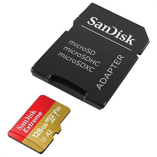 Sandisk Extreme MicroSDXC 128GB Clase 10 UHS-I + Adaptador
