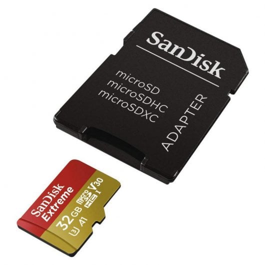 Sandisk Extreme MicroSDXC 32GB Clase 10 UHS-I + Adaptador