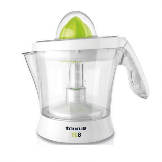 Taurus TC-8 Exprimidor Eléctrico 40W Blanco/Transparente