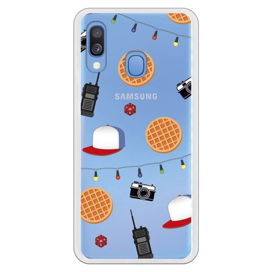 Be Unique Funda Gel Patrón Stranger Things para Samsung Galaxy A20E