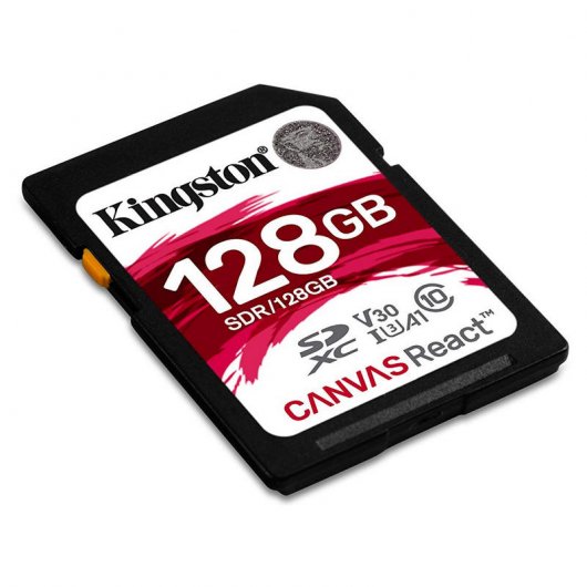 Kingston Canvas React SDXC 128GB Clase 10 UHS-I U3 V30