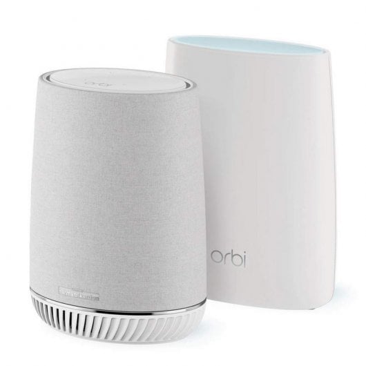 Netgear Orbi RBK50V Sistema WiFi en Malla AC3000 Tribanda con Altavoz Inteligente Orbi Voice