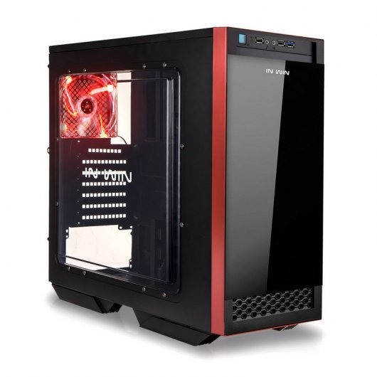 InWin 503 USB 3.0 con Ventana Negro/Rojo