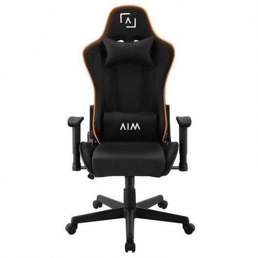 AIM Gaming Silla Gaming con Iluminación DNA RGB Negra