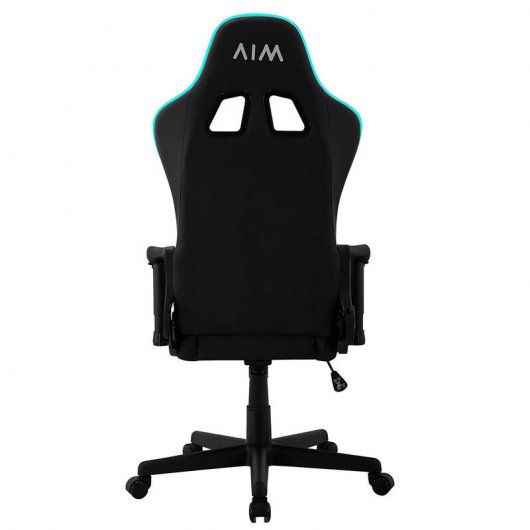 AIM Gaming Silla Gaming con Iluminación DNA RGB Negra