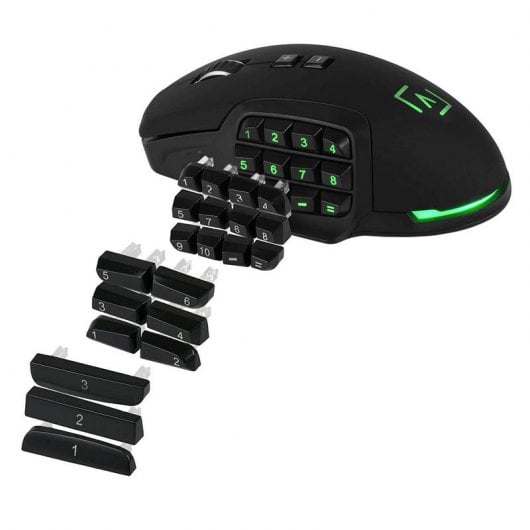 AIM Gaming Ratón Gaming RGB 10000DPI Negro