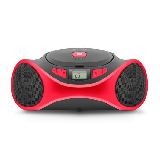 SPC Clap Boombox Radio CD/MP3/USB Rojo