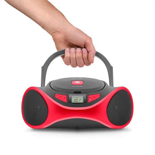 SPC Clap Boombox Radio CD/MP3/USB Rojo
