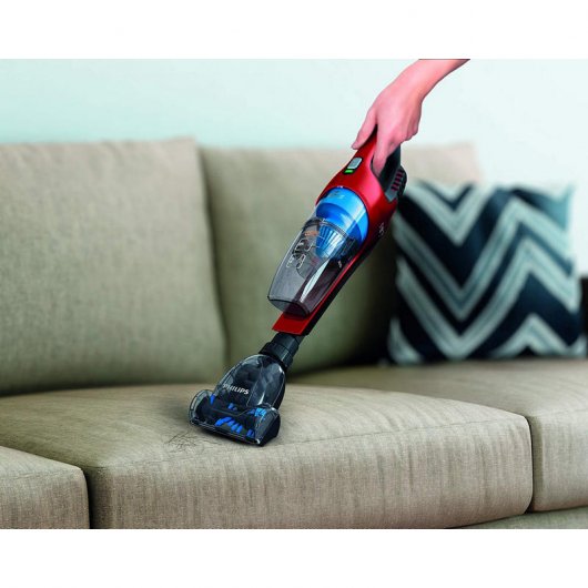 Philips PowerPro Duo PowerCyclone Aspirador Vertical 2 en 1 Rojo
