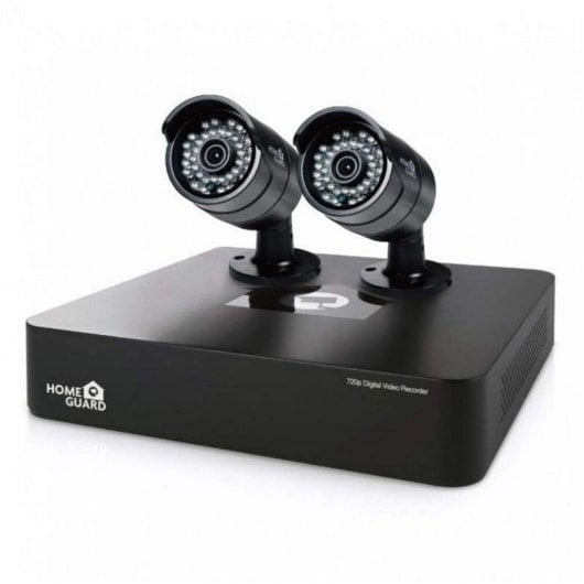 Homeguard HGDVK46702-1TB Kit CCTV 720P Smart HD 8 Canales + 2 Cámaras + Disco Duro 1TB