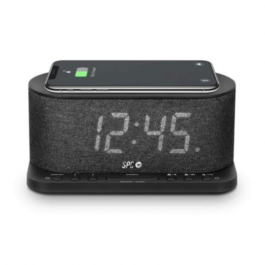 SPC Gisli Radio Despertador con Cargador Qi