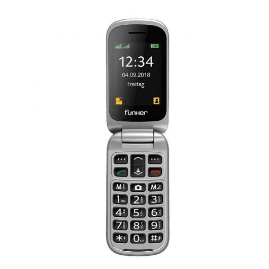Funker C75 Teléfono para Mayores Negro
