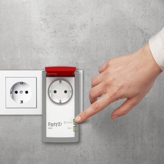 Tomada Inteligente Fritz DECT 210 DECT Estatísticas de consumo e uso exterior
