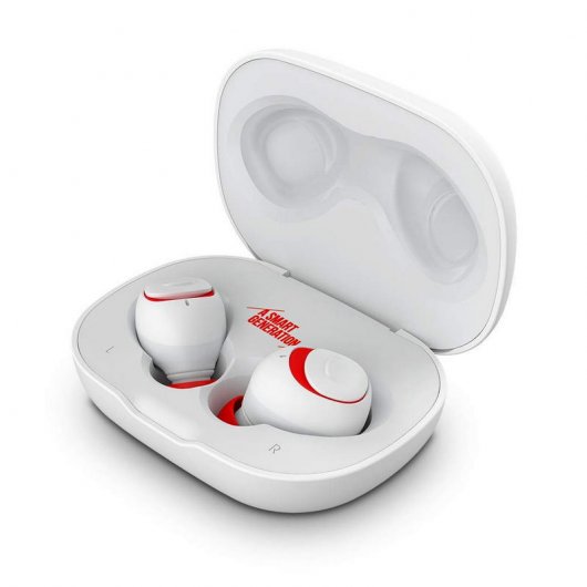 SPC Ebon Go Auriculares Bluetooth Blancos/Rojos