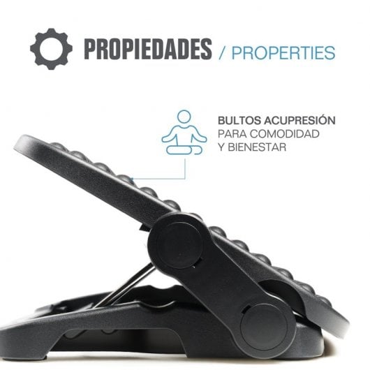 Iggual RP1 Reposapiés Ajustable Confort Negro
