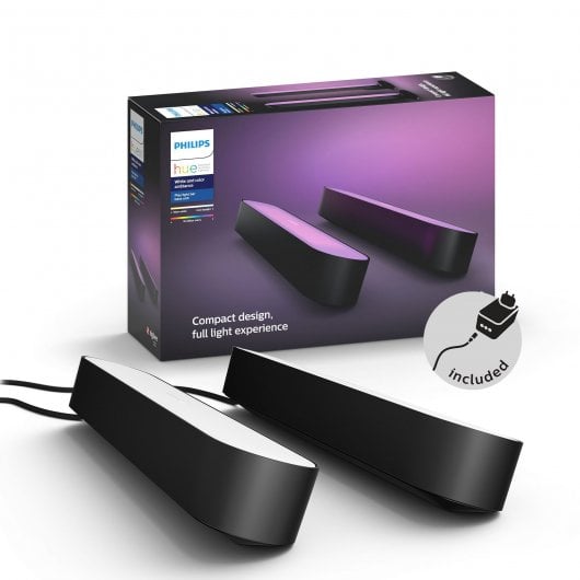 Philips Gaming Starter Kit 2 Barras Hue Play Negro + Hue Puente de Conexión