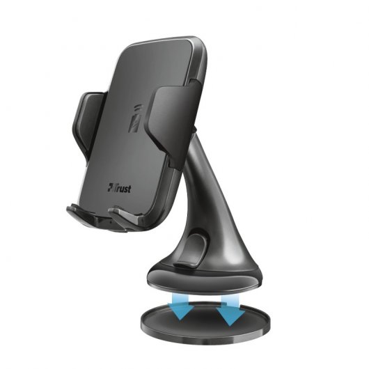 Trust Yudo10 Soporte de Teléfono para Coche con Carga Rápida Inalámbrica Qi