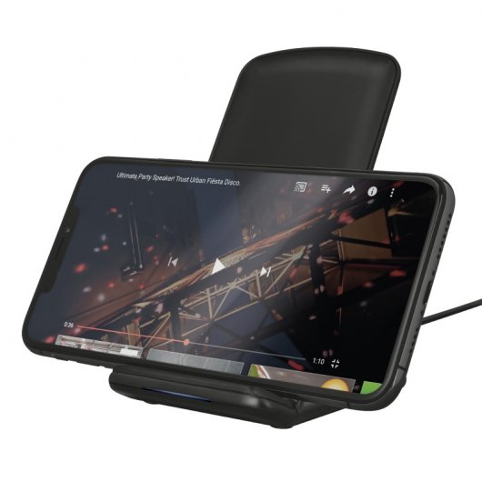 Trust Primo10 Pedestal para Escritorio de Carga Rápida Inalámbrica Qi