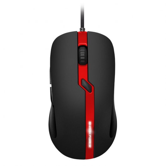 Sharkoon Shark Force Pro Ratón Óptico Gaming 3200DPI Negro/Rojo