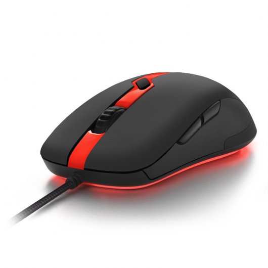 Sharkoon Shark Force Pro Ratón Óptico Gaming 3200DPI Negro/Rojo