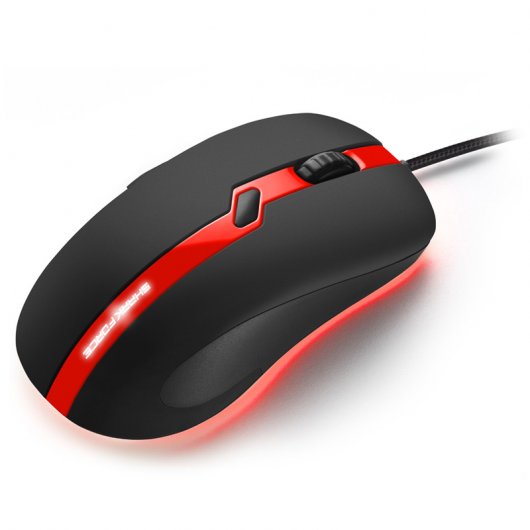 Sharkoon Shark Force Pro Ratón Óptico Gaming 3200DPI Negro/Rojo