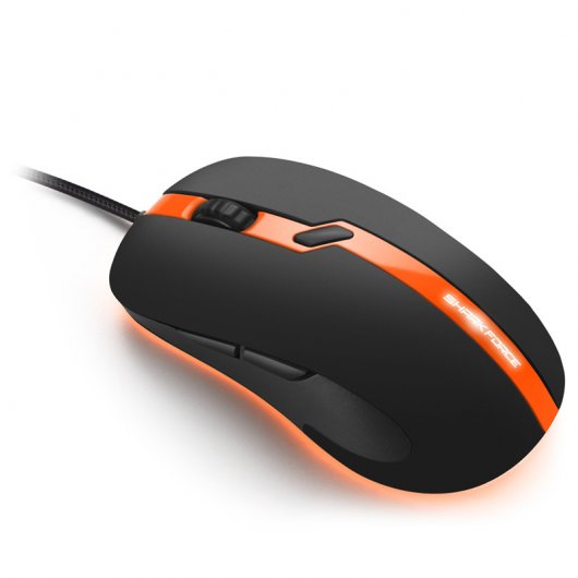 Sharkoon Shark Force Pro Ratón Óptico Gaming 3200DPI Negro/Naranja