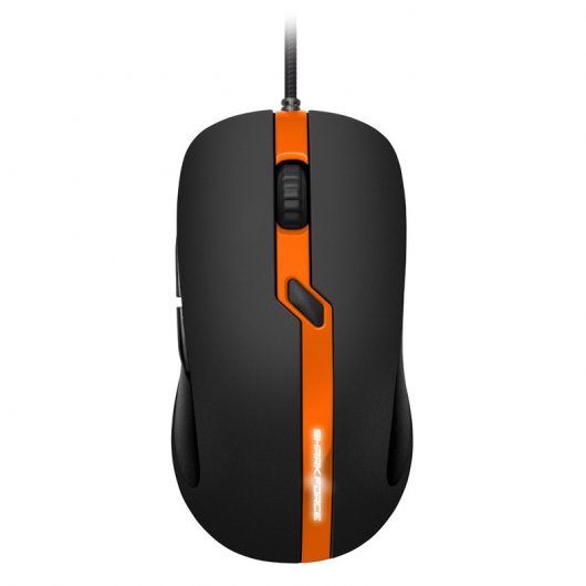 Sharkoon Shark Force Pro Ratón Óptico Gaming 3200DPI Negro/Naranja