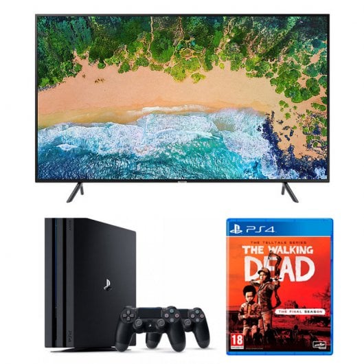 Pack Jugón TV Samsung 55" UHD 4K + PS4 Pro 1TB + DualShock + The Walking Dead: La Temporada Final