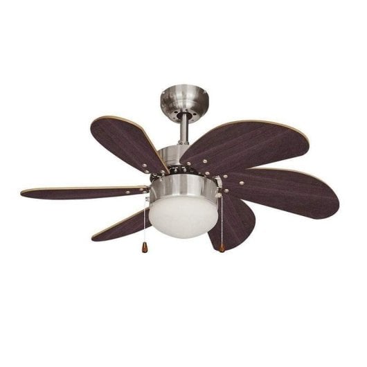 Deckenventilator mit Licht EDM Aral 50W 76cm 3 Stufen Winterbetrieb