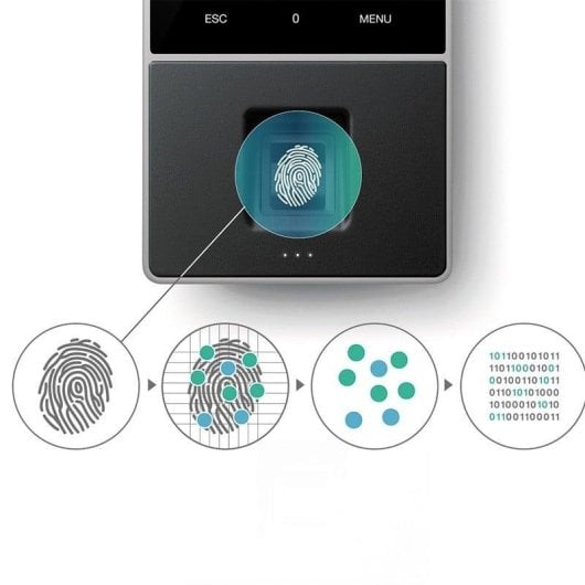 Controle de Acesso Safescan TM-828 RFID e Impressão Digital 2.000 Usuários Wifi Cloud