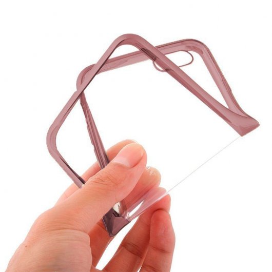 Cool Funda Borde Metalizado Rosa para Xiaomi Redmi Note 7/Note 7 Pro 