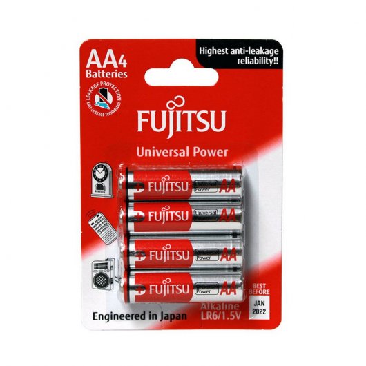 Fujitsu Universal Power FB86300 Pack 4 Pilhas Alcalinas AA LR6