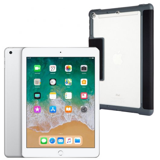 Apple iPad 2018 Wifi 32GB + STM Dux Plus Funda con Hueco para Pencil para iPad 2018 + Garantía Plus