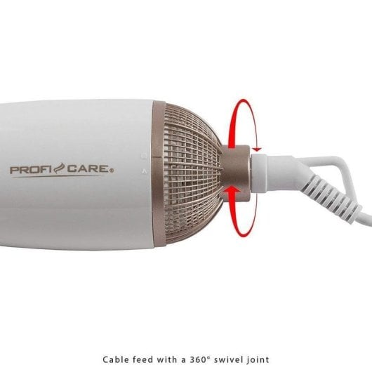 Escova Modeladora ProfiCare HAS 3011 800W 2 Temperaturas Função Frio 2 Acessórios Branco Champanhe