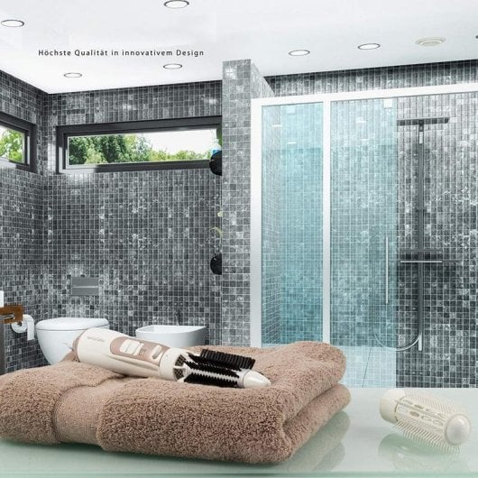 Spazzola Modellante ProfiCare HAS 3011 800W 2 Temperature Getto Freddo 2 Accessori Bianco Champagne