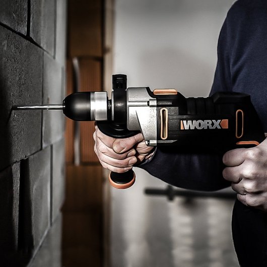 Worx WX318 Taladro Percutor 810W + Brocas + Maletín