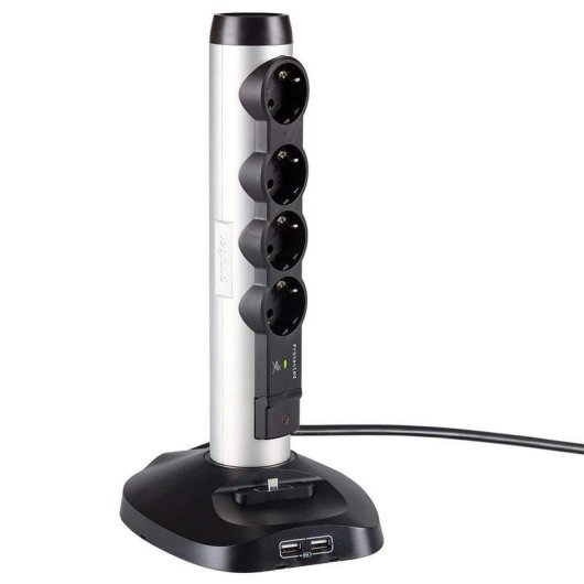 Legrand Regleta Vertical Wifi 4xSchuko 2xUSB 2xRJ45