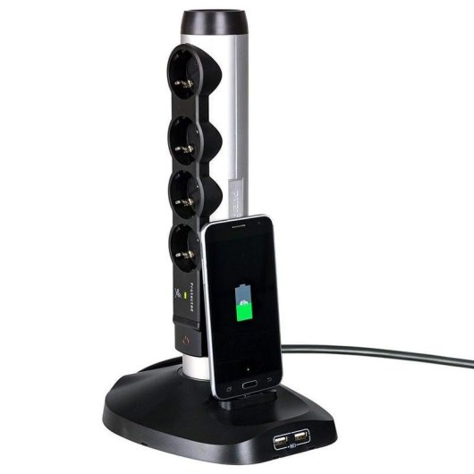 Legrand Regleta Vertical Wifi 4xSchuko 2xUSB 2xRJ45