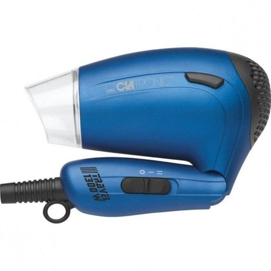 Klappbarer Reiseföhn Clatronic HTD 3429 1300W 2 Temperaturstufen 2 Geschwindigkeiten Diffusor Blau