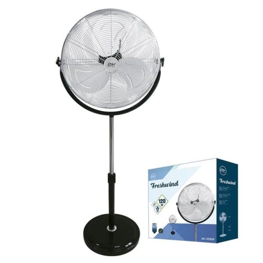 Industrie-Bodenventilator EDM 120W 50cm 3 Stufen Aluminiumgehäuse