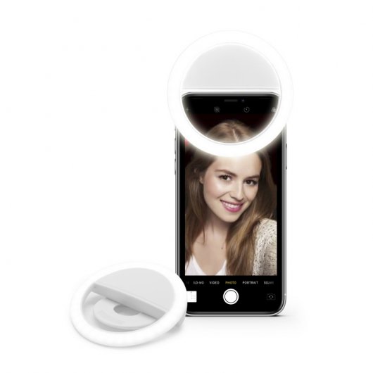 Unotec Anillo Flash LED para Cámara Frontal de Smartphone