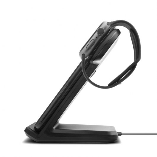 Unotec QX Cargador de Inducción Negro para iPhone/Apple Watch