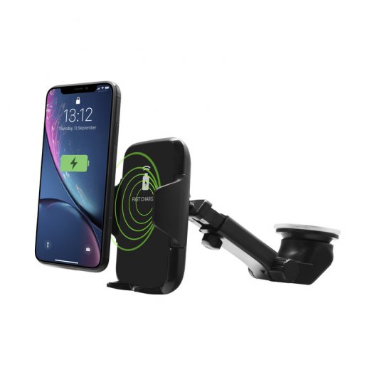 Unotec Soporte con Cargador de Inducción para Coche con Auto Apertura por Proximidad
