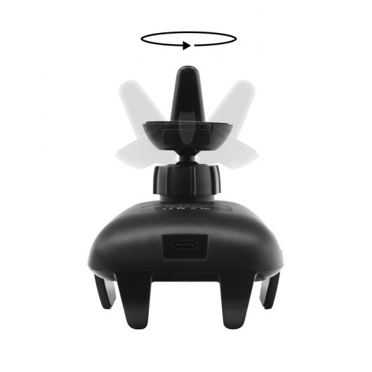 Unotec Soporte con Cargador de Inducción para Coche con Auto Apertura por Proximidad