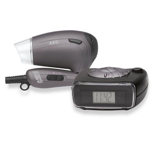 Phon da Viaggio Pieghevole AEG RS 5629 1300W 2 Temperature con Diffusore Grigio